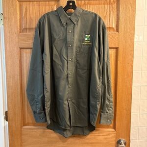 NOS Destinations Workwear L/S Button Up Shirt Agrigold Farming Mens L - Hipster